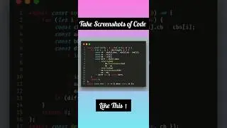 Take Beautiful 😍 Screenshots of Code in VS Code 