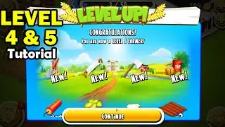 Tutorial - HAY DAY Level 4 & 5 || Walkthrough || Gameplay || Play with Divay