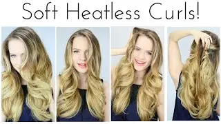 HEATLESS Soft Curls Inspired by the Grammys!! | KMHaloCurls