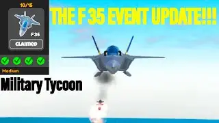 ROBLOX MILITARY TYCOON - THE F 35 EVENT UPDATE!!!