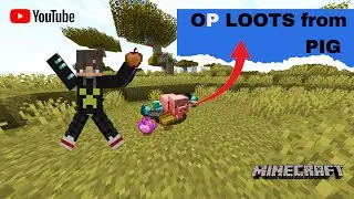 MINECRAFT, BUT PIGS DROP OP LOOTS |MINECRAFT !!!
