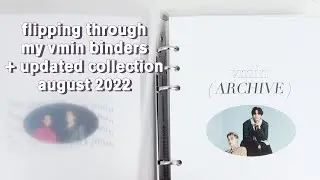 flip through of my updated a5 vmin binders - bts collection