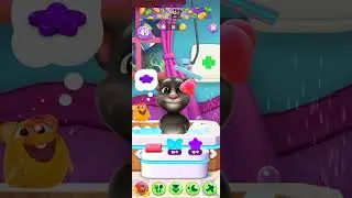 My Talking Tom 😭😭😂 bathroom with Lifeboy soap 🧼😀🤣😀🤣😀 #tom #shorts