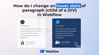 How To Change Colors Of Text When Card Element is on Hover in Webflow | Group Hover On Card
