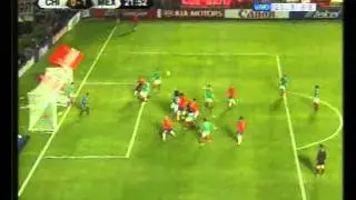 Gol de Chile 1 México 1, parcial, copa américa 2011