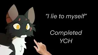 “I lie to myself” || Completed Sh*tpost YCH for @Hallowx542
