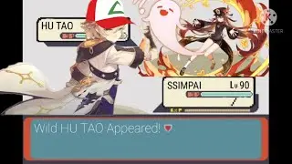 Hu Tao first encounter - Genshin Impact x Pokemon (Fanmade)