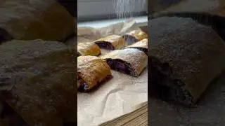Рулет творожно-маковый с черникой #рецепт #foodie #рецепты #пп #еда #вкусно #fishing #bread #food
