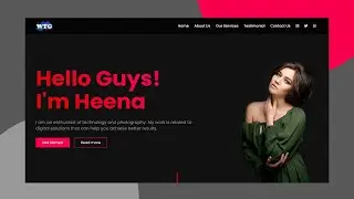 🔴 Part - 2 of Portfolio Website using HTML CSS | Responsive website design | Portfolio website