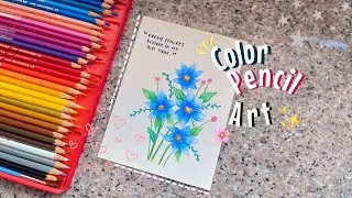 🧶 draw with me: using watercolor pencil 🖍️
