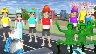 Yuta Mio Jadi Raksasa VS Zombie Polisi | Sakura Simulator | Wilson Kiddy