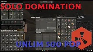 СОЛО УНИЧТОЖИЛ ВСЕ КЛАНЫ НА RUSTEX REMAKE | SOLO VS 500 POP SERVER | 