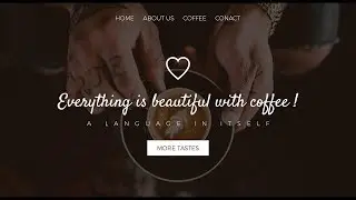 Web Design // Coffee Shop // Speed Art + Speed Code  2019
