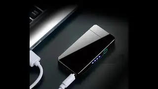 Зажигалка Электроимпульсная дуговая USB GK-613, цвет black ice