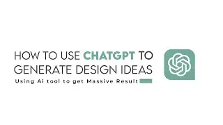 How to use chatgpt as a graphics Designer: Generate  design ideas using Ai tool
