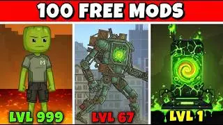 100 FREE MODS in Melon Playground Sandbox