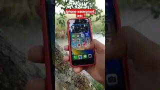 apple iphone waterproof test. can I use iphone in water. #shorts #iphone