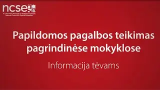 Papildomos pagalbos teikimas pagrindinese mokyklose - Lithuanian