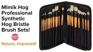 Mimik Hog Professional Synthetic Hog Bristle Brushes - Creative Mark