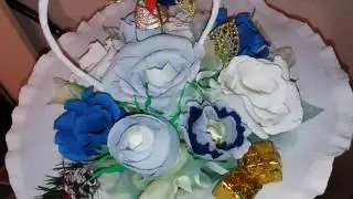Букет из гофрированной бумаги .