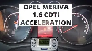 Opel Meriva 1.6 CDTI 136 hp - acceleration 0-100 km/h