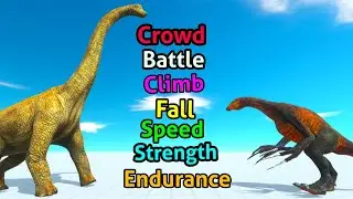 Battle ability Brachiosaurus vs Therizinosaurus Animal Revolt Battle Simulator