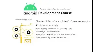 Chapter 3 Implementing Permission Android  , What are  Intent in Android , Frame Animation Android