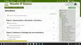 Moodle - Cadastro de tópicos e upload de arquivos e link