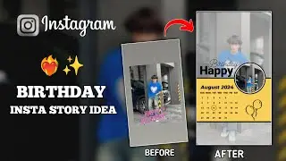 Birthday Story idea in Instagram ❤‍🔥🎉#instagramstoryideas #instastory #editing #igstoryideas #views