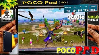🔥POCO Pad 5G PUBG TEST || DON'T BUY!🔥Eriangle 120fps💥POCO Pad 5G PUBG (BGMI) TEST