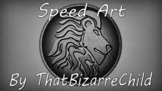 Metallic Lion Emblem // My First Speed Art