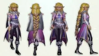 Zelda walk 3D animation