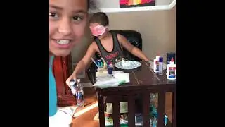 Making slime blindfolded part two