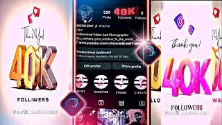 40k Followers Special Xml File | Alight Motion Preset | Congratulations 🎉 Preset @AriyanEdit