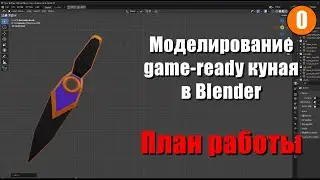 Моделирование game-ready куная в Blender #0. План работы.