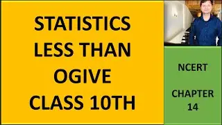 Statistics less than ogive class 10