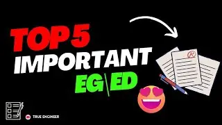 Engineering Graphics Engineering Drawing Top 5 Important Questions Rgpv Exam | True Engineer