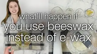 What happens if you use beeswax instead of emulsifying wax