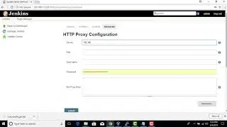 4  Configuring proxy in Jenkins