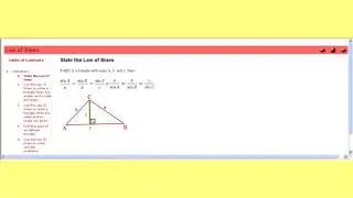 Math 1113 Section 6.5 The Law of Sines