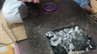 लाख की चूड़िया कैसे बनती है #like#subscribe#bangle making♥️♥️