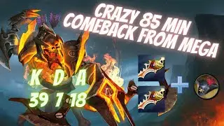 Clinkz- Carry Perspective | 85 min comeback from Mega | 2x Rapier | 39 Kills | Crazy Hitter | Dota 2