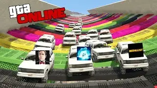 САМАЯ ДЛИННАЯ СТЕНКА НА СТЕНКУ В GTA 5!МЕДАЛИСТ И КВАНТУМ ПРОТИВ ТОЛПЫ!