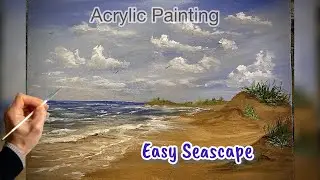 Acrylic Landscape Painting Lesson /Seascape