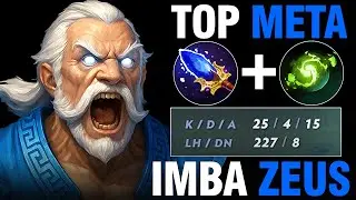 IMBA ZEUS DESTROYS MID – UNSTOPPABLE THUNDER GOD in 7.38c!