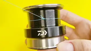 Top 5 best fishing knots: how to tie a fishing line to a reel. fishing 2024. 4k video