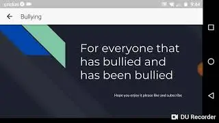 For people who are being bullied and are a bully