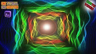 After Effects Tutorial_ colored tunnel background With Trapcode form In After Effects.