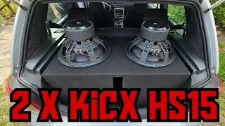 Budowa skrzyni basowej 2 x kicx h15 - I pierwszy odsłuch -  golf4 car audio