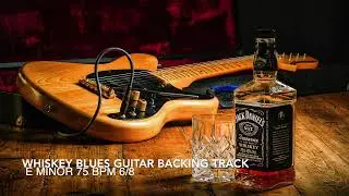 Whiskey Blues Guitar Backing Track in E Minor 75 Bpm